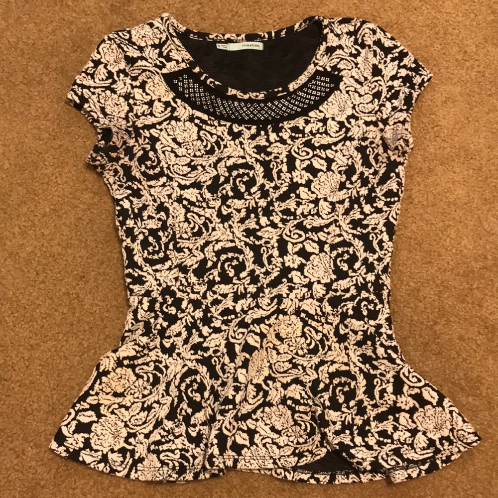 Peplum style dress shirt
